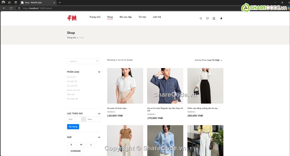 website bán hàng,ASP.NET C#,web bán hàng asp.net,web bán quần áo,thanh toán vnpay,c# laptrinh web